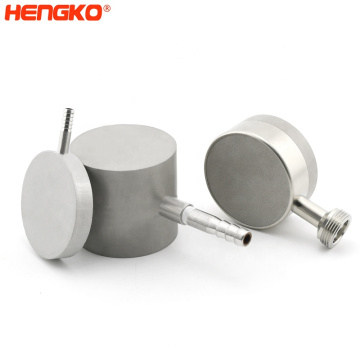 Hengko Stone de diffusion en acier inoxydable de haute qualité 5 micron avec des fils de 1/2 &quot;NPT pour la production de gaz